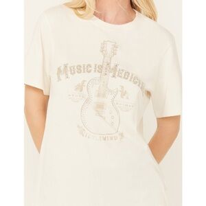 IDYLLWIND WOMEN'S ROLLINGWOOD GUITAR GRAPHIC SHORT SLEEVE TEE